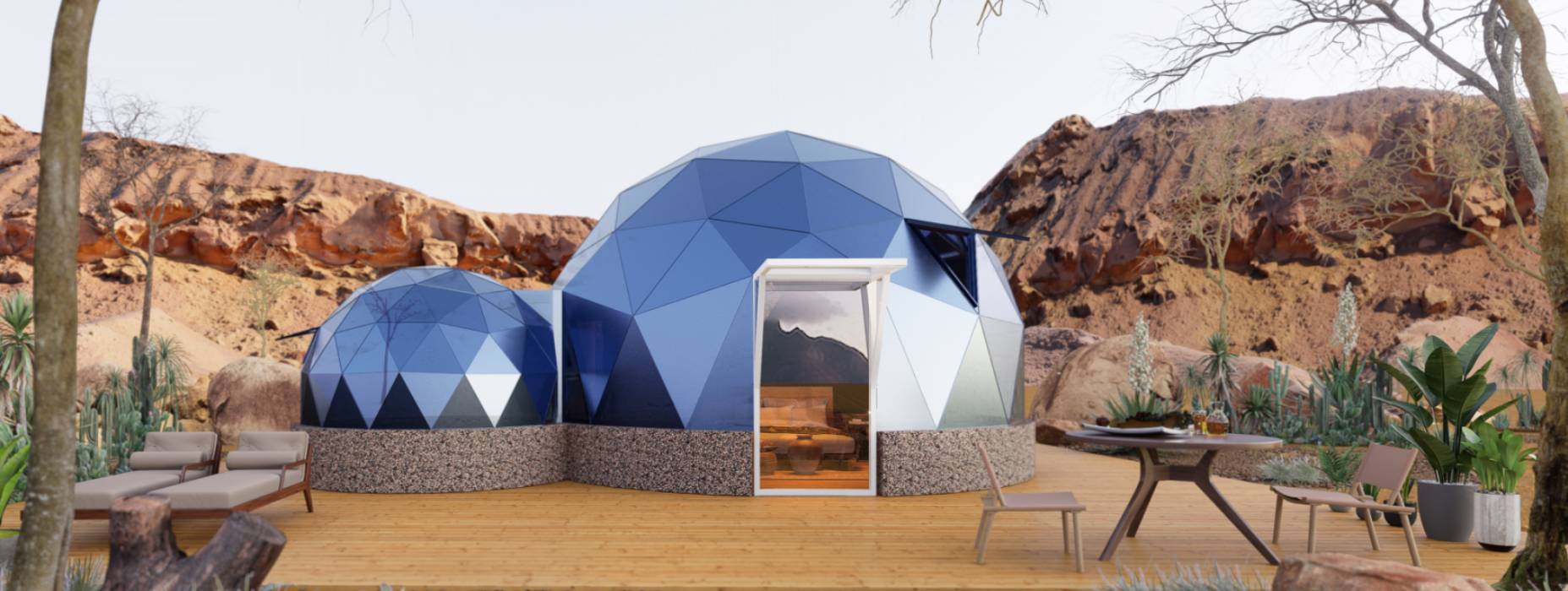 东港市球形智能光伏玻璃星空房